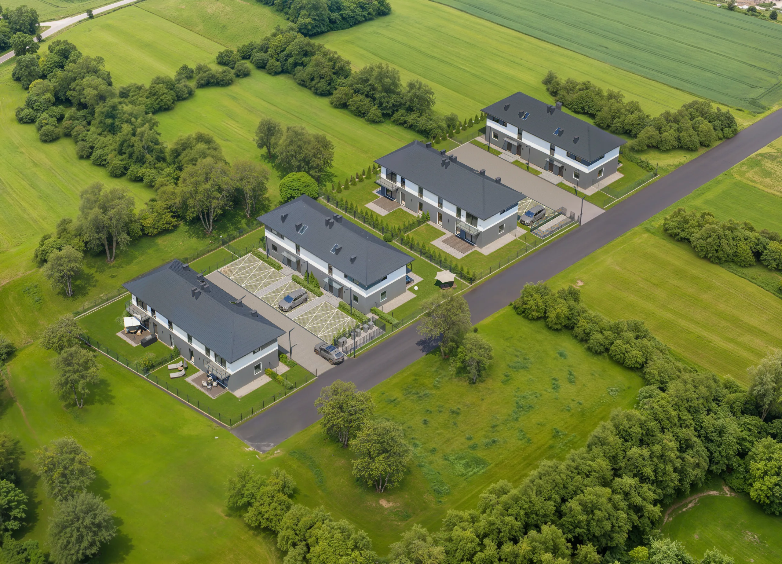 Plan osiedla — widok z góry